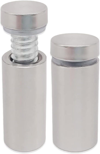 Lantee 12 Pcs Stainless Steel Standoff Screws, 19 x 70mm (3/4 x 2.75 in) Large Diameter Wall Spacers for Acrylic and Glass Sign Mounting