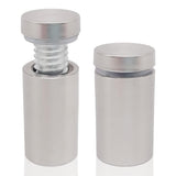 Lantee 50 Pcs Sign Standoffs, 1/2 x 1-1/8 Inch (12x30mm) Stainless Steel Standoff Screws, Bulk Value Pack 25mm Long Barrel Wall Mount Hardware for Acrylic & Glass, Brushed Finish Slim Pins