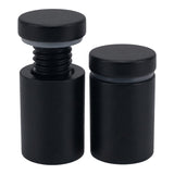 Lantee 20pcs Black Sign Standoff Screws, Stainless Steel Wall Mount Standoff Holders, Heavy Duty for 1/2" Thick Acrylic/Glass 5/8" x 1"(16x25mm)
