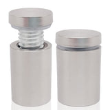 Lantee 12 Pcs 3/4 x 1-1/8 Inch Standoff Mounts - Stainless Steel Glass Sign Standoff Mounting Hardware Screws, 19 x 30mm