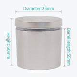 1 x 2-1/4 Inch Standoff Mounting Hardware - Lantee 20Pcs 25 x 60mm Stainless Steel Standoff Wall Mounts for Acrylic/Glass/Panel/Store Sign - Image 3