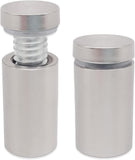 Lantee 12 Pcs Stainless Steel Standoff Screws, 12 x 50mm (1/2" x 2") Sign Mounting Spacers for Acrylic, Glass and Wall Displays