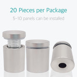 Standoff Screws for Acrylic - 1 x 2 Inch Sign Standoff Mounts Screws by Lantee, Stainless Steel, 25 x 50mm, 20 Pcs - Image 2