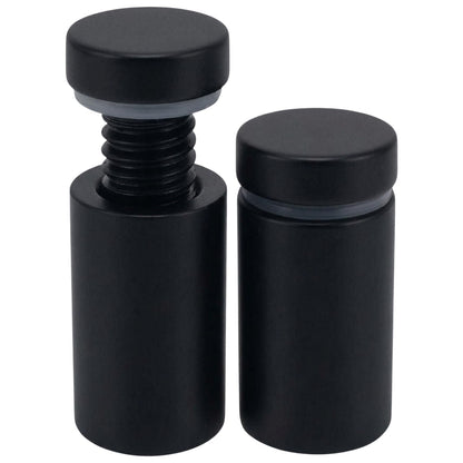 Lantee 8pcs Black Sign Standoff Screws, Stainless Steel Wall Mount Standoff Holders, Heavy Duty for 1/2" Thick Acrylic/Glass 5/8" x 1-1/8"(16x30mm)