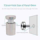 1/2 x 1 Inch Standoff Screws - Lantee 50 Pcs Stainless Steel Glass Sign Standoff Mounts Hardware Bolts 12 x 25mm - Image 4