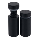 Lantee 8pcs Black Sign Standoff Screws, Stainless Steel Wall Mount Standoff Holders, Heavy Duty for 1/2" Thick Acrylic/Glass 1/2" x 1"(12x25mm)