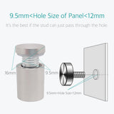 Lantee 50 Pcs 5/8 x 3/4 Inch Stainless Steel Standoff Mounts Hardware Screws for Acrylic Signs, 16x20mm - Image 3
