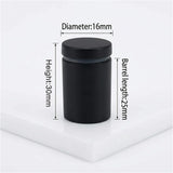 Lantee 12pcs Black Sign Standoff Screws, Stainless Steel Wall Mount Standoff Holders, Heavy Duty for 1/2" Thick Acrylic/Glass 5/8" x 1-1/8"(16x30mm) - Image 2