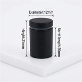 Lantee 20pcs Black Sign Standoff Screws, Stainless Steel Wall Mount Standoff Holders, Heavy Duty for 1/2" Thick Acrylic/Glass 1/2" x 1"(12x25mm) - Image 2