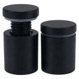 Lantee 8pcs Black Sign Standoff Screws, Stainless Steel Wall Mount Standoff Holders, Heavy Duty for 1/2" Thick Acrylic/Glass 3/4" x 1"(19x25mm)