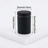 Lantee 8pcs Black Sign Standoff Screws, Stainless Steel Wall Mount Standoff Holders, Heavy Duty for 1/2" Thick Acrylic/Glass 5/8" x 1"(16x25mm) - Image 2