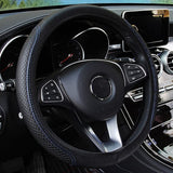 15 inch Anti-Slip Leather Car Steering Wheel Cover - Lantee