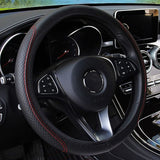 15 inch Anti-Slip Leather Car Steering Wheel Cover - Lantee