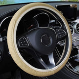 15 inch Anti-Slip Leather Car Steering Wheel Cover - Lantee