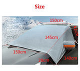 Car Windshield Cover for Snow & Ice with Hook & Straps - Lantee