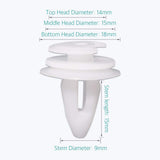 100 Pcs Door Panel Retainers Car Clips for BMW 3 5 7 Series - Lantee