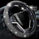 38cm  Rhinestone Diamond Non-Slip Car Steering Wheel Cover - Lantee