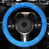 38cm  Rhinestone Diamond Non-Slip Car Steering Wheel Cover - Lantee