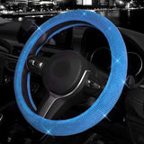 38cm  Rhinestone Diamond Non-Slip Car Steering Wheel Cover - Lantee