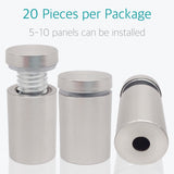 20 Pcs Stainless Steel Standoff Hardware for Glass 19 x 40mm - Lantee Online Store