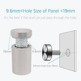 20 Pcs Stainless Steel Standoff Hardware for Glass 19 x 40mm - Lantee Online Store