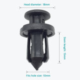 Lantee 20 Pcs 10mm Bumper Push-Type Retainer Clips for Nissan 01553-09241 - Lantee Online Store