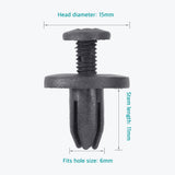 Lantee 50 Pcs 6mm Push-Type Retainer Clips for Nissan 10998-30880 - Lantee Online Store