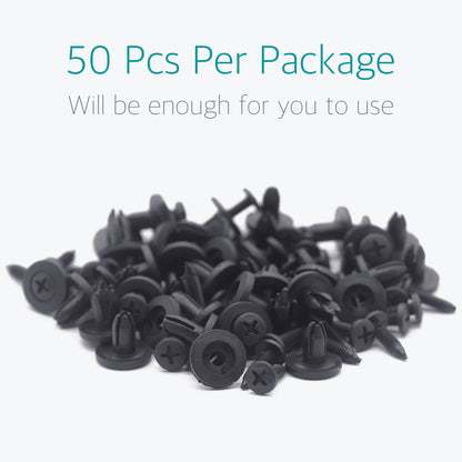 Lantee 50 Pcs 6mm Push-Type Retainer Clips for Nissan 10998-30880 - Lantee Online Store