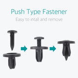 Lantee 50 Pcs 6mm Push-Type Retainer Clips for Nissan 10998-30880 - Lantee Online Store