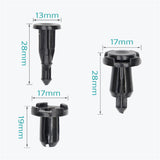 50 Pcs 9mm Bumper, Engine Cover, Fender & Grille Retainer Clips - Lantee