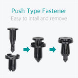 50 Pcs 9mm Bumper, Engine Cover, Fender & Grille Retainer Clips - Lantee