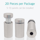 20 Pcs Wall Mount Standoff Screw Nails for Glass 12 x 30mm - Lantee Online Store