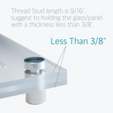 20 Pcs Wall Mount Standoff Screw Nails for Glass 12 x 30mm - Lantee Online Store