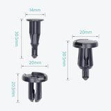Lantee 10mm Universal Front & Rear Bumper Push-Type Retainer Clips, Pack of 50 - Lantee Online Store