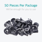 Lantee 10mm Universal Front & Rear Bumper Push-Type Retainer Clips, Pack of 50 - Lantee Online Store