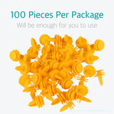 100 Pcs Door Panel Clips Fasteners for Jeep Grand Cherokee 6507055-AA - Lantee Online Store
