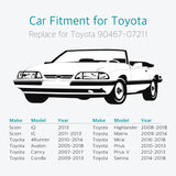 50 Pcs Auto Bumper Radiator Cover Grille Clips for Toyota 90467-07211 - Lantee Online Store