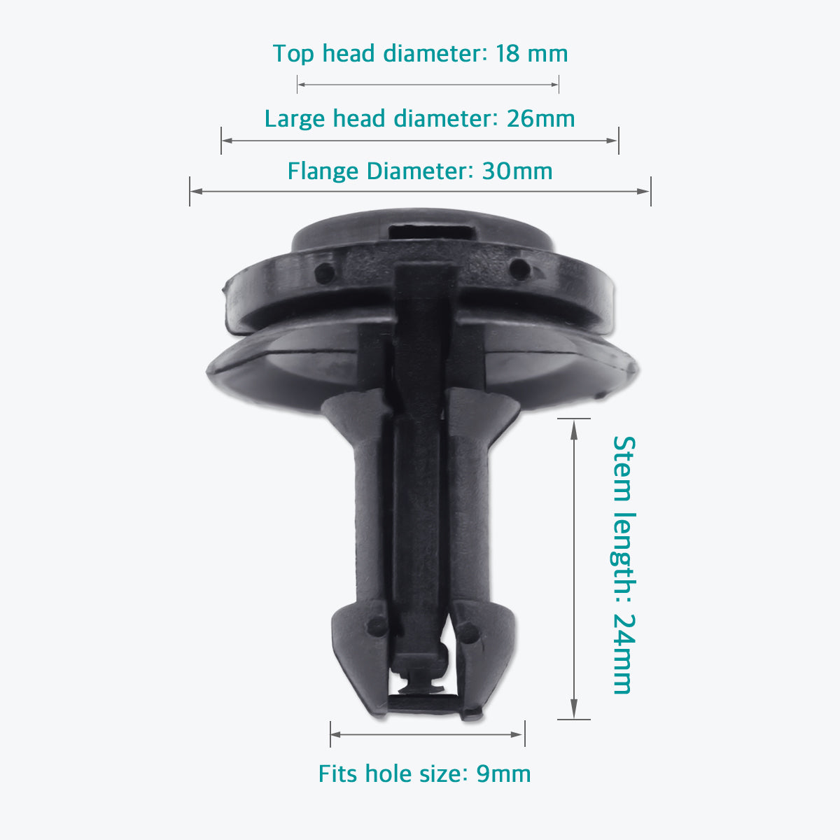 10 Pcs Front Air Deflector Retainer Clips for GM 15733971 - Lantee
