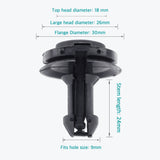 10 Pcs Front Air Deflector Retainer Clips for GM 15733971 - Lantee