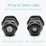 20 Pcs PG 13.5 Cable Gland Fit for 6mm to 12mm Cable Range - Lantee Online Store
