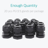 20 Pcs PG 13.5 Cable Gland Fit for 6mm to 12mm Cable Range - Lantee Online Store