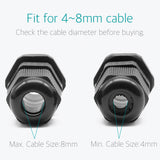 PG 9 Cable Gland - 20 Pcs Waterproof Wire Glands Connector Fitting - Lantee Online Store