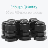 PG 9 Cable Gland - 20 Pcs Waterproof Wire Glands Connector Fitting - Lantee Online Store