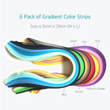 16 Set of Quilling Kits - 600 5mm Strips & 10 Set of Tools - Lantee Online Store