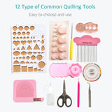 20 Set of Quilling Paper Kits - 8 Pack 3mm 960 Strips & 12 Tools - Lantee Online Store