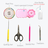 20 Set of Quilling Paper Kits - 8 Pack 3mm 960 Strips & 12 Tools - Lantee Online Store