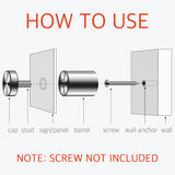 20 Pieces 19mm x 25mm Stainless Steel Advertise Glass Standoff Screws - Lantee Online Store