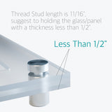 20 Pieces 19mm x 25mm Stainless Steel Advertise Glass Standoff Screws - Lantee Online Store