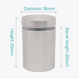 20 Pcs 16 x 25mm Stainless Steel Glass Standoff Pin Fixing Mount Bolt - Lantee Online Store
