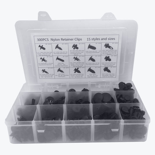 300 Pcs 15 Kinds Push Type Door Panel Retainer Car Clips & Fasteners - Lantee Online Store